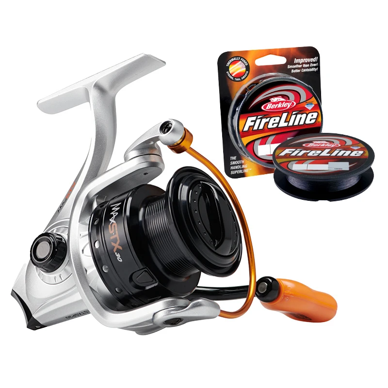 Abu Garcia Max STX, Spooled Fireline 1 Abu Garcia Max STX, Spooled Fireline